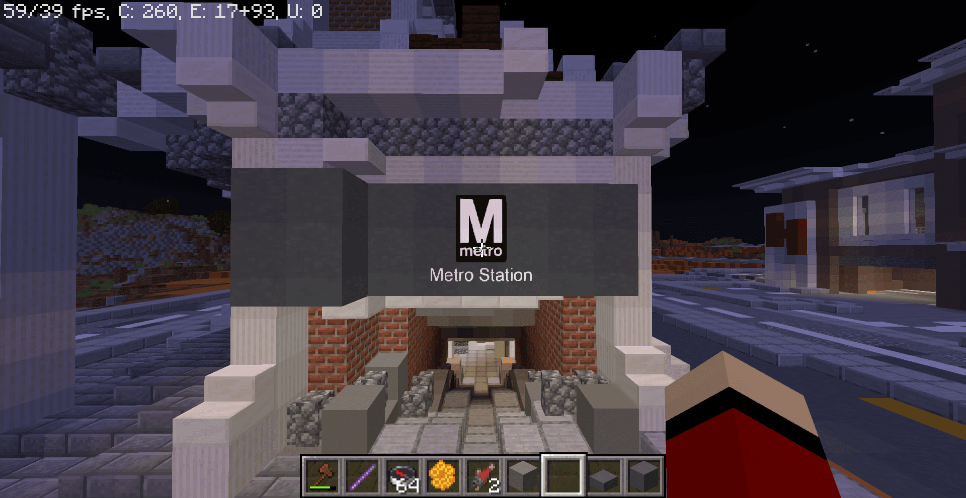 Screenshot from Metro City Minecraft Server