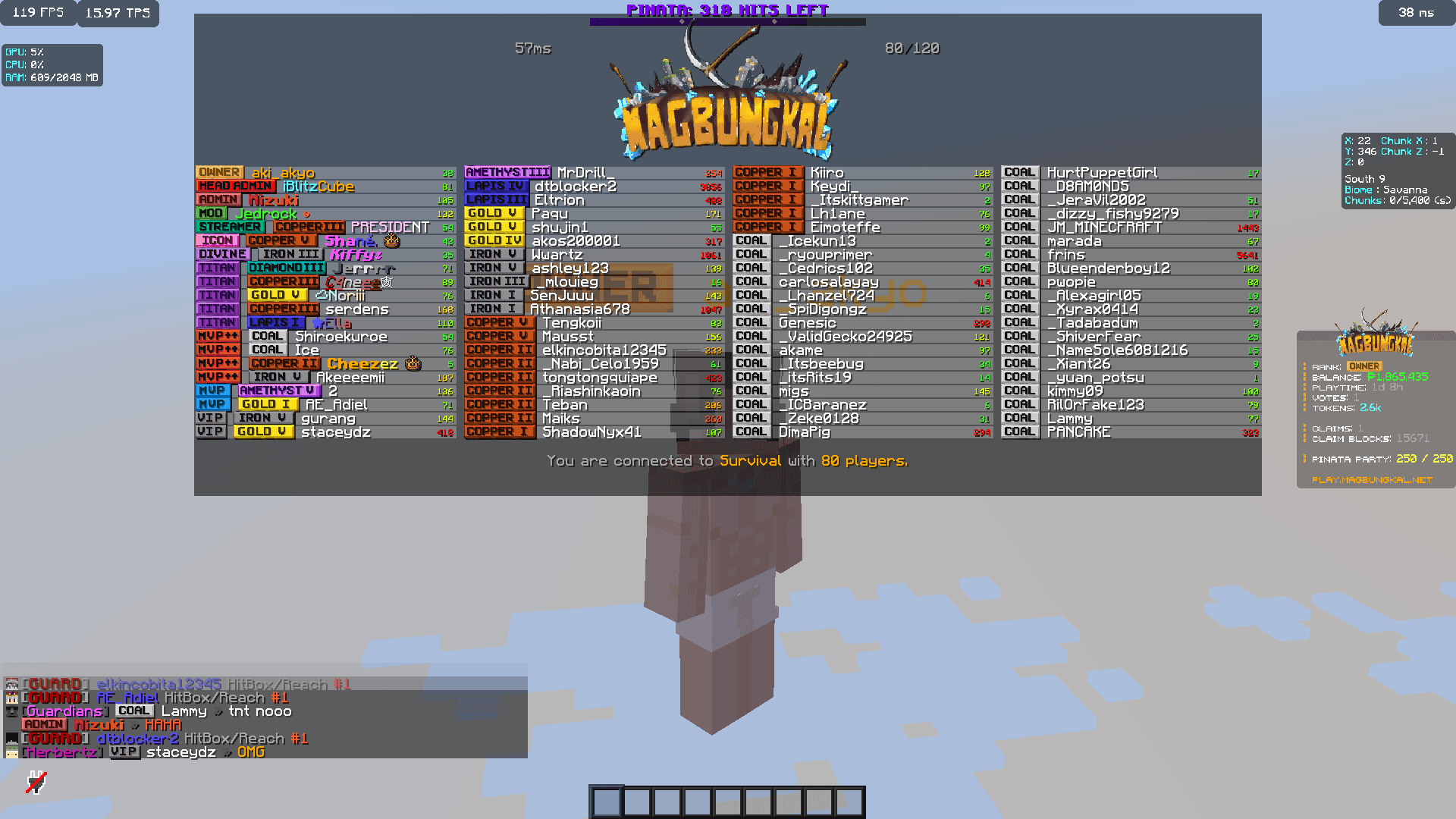 Screenshot from Magbungkal Minecraft Server