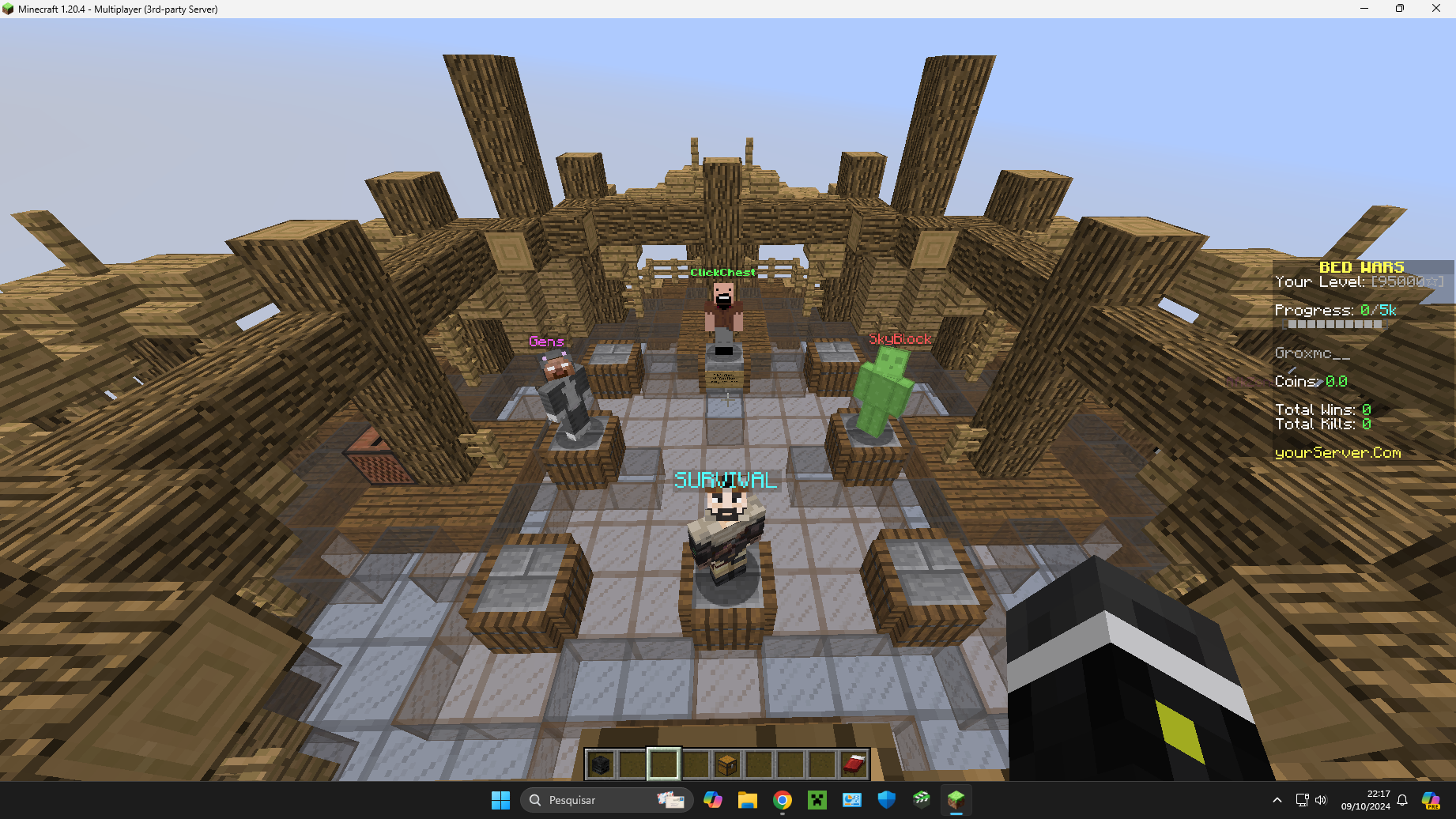 Screenshot from HyFour Minecraft Server Screenshot from HyFour Minecraft Server