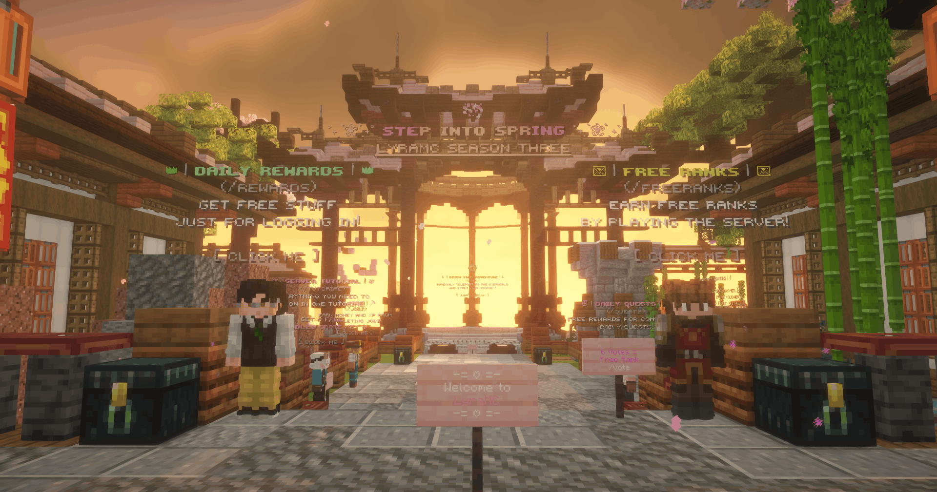 Screenshot from LyraMC Minecraft Server