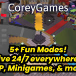 Corey Games [Livestreams | Voice Chat] - Minecraft Survival Server IP