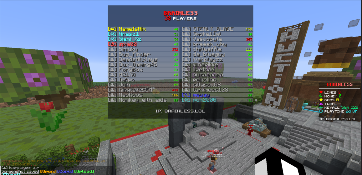 Brainless - Minecraft Survival Server IP