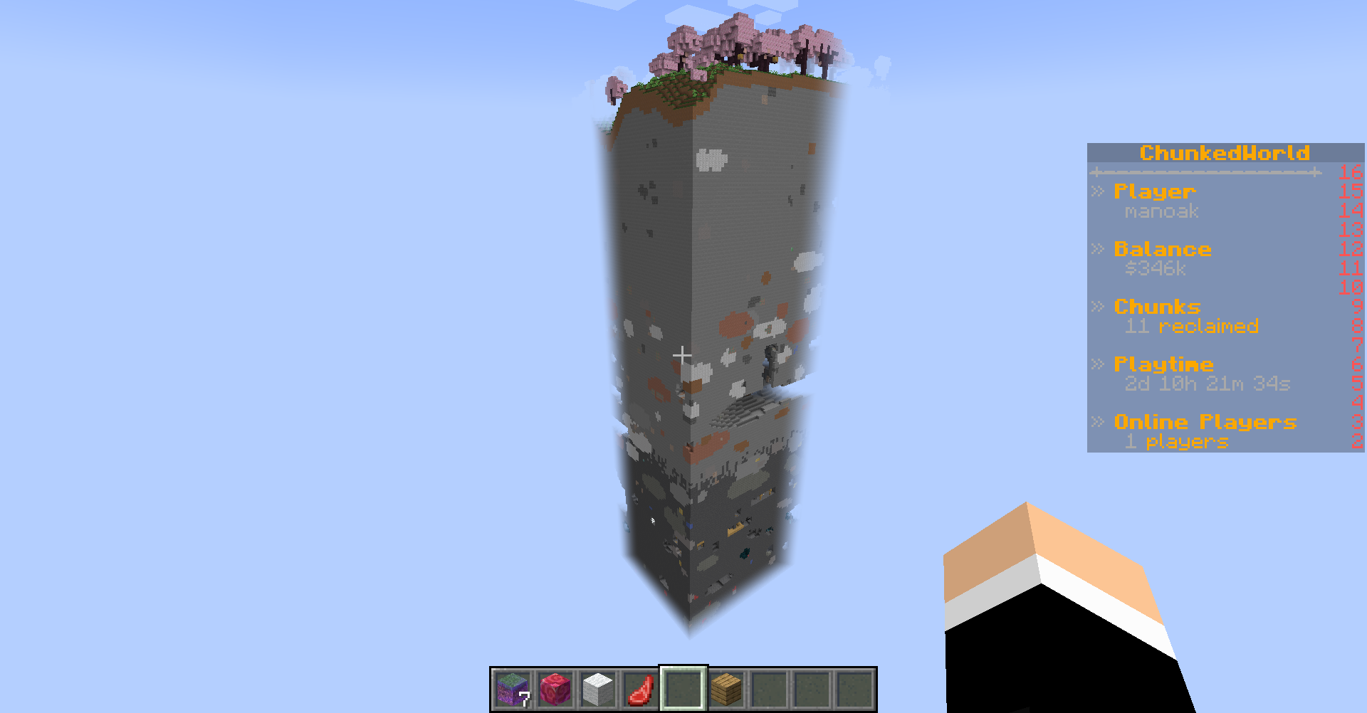 Screenshot from Chunked World Minecraft Server