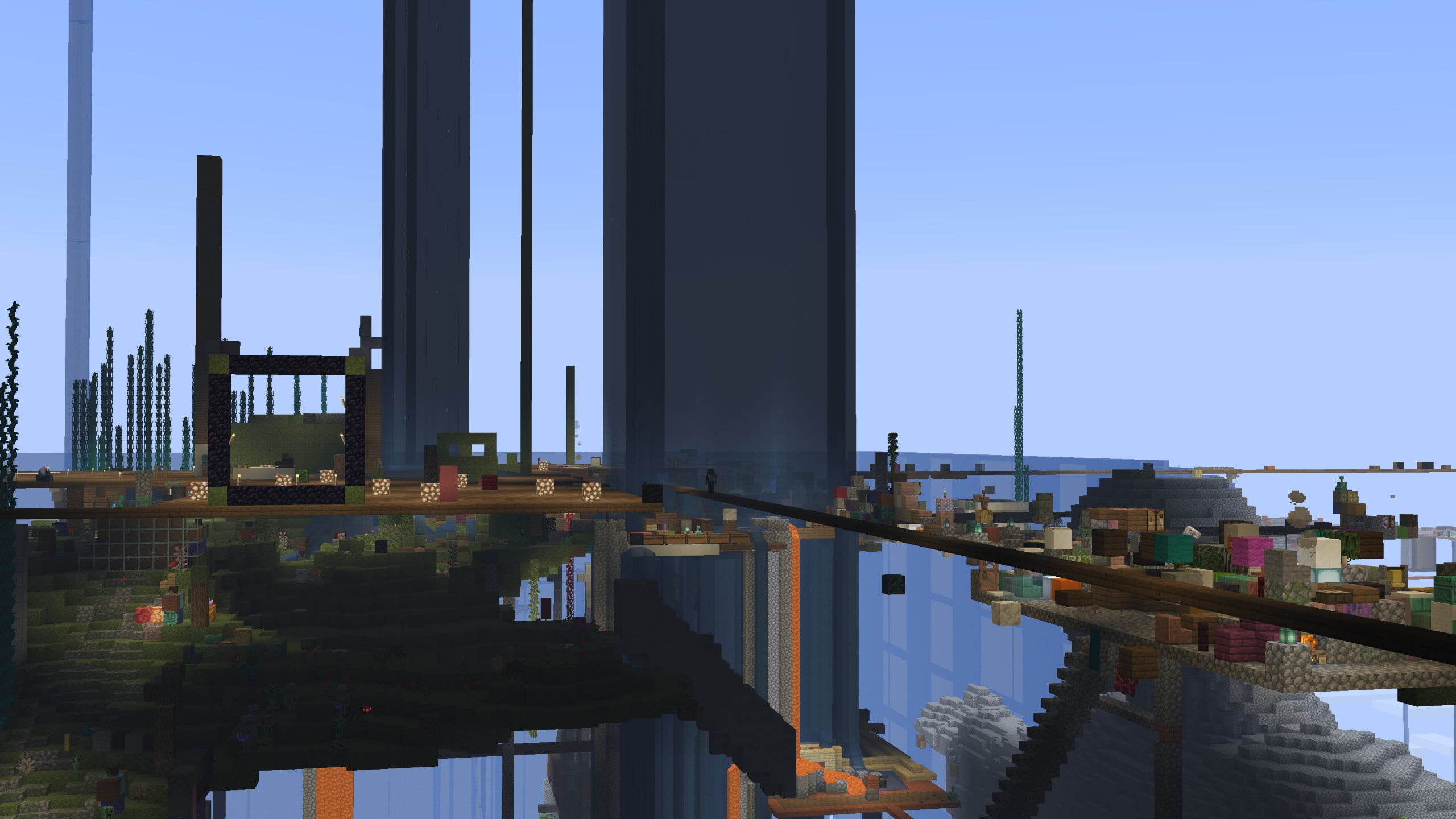 Screenshot from Random Item One Block Server Minecraft Server