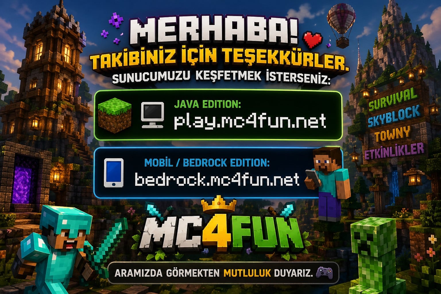 Screenshot from MC4FUN | Türkiyenin En Büyük Minecraft Sunucusu  Minecraft Server