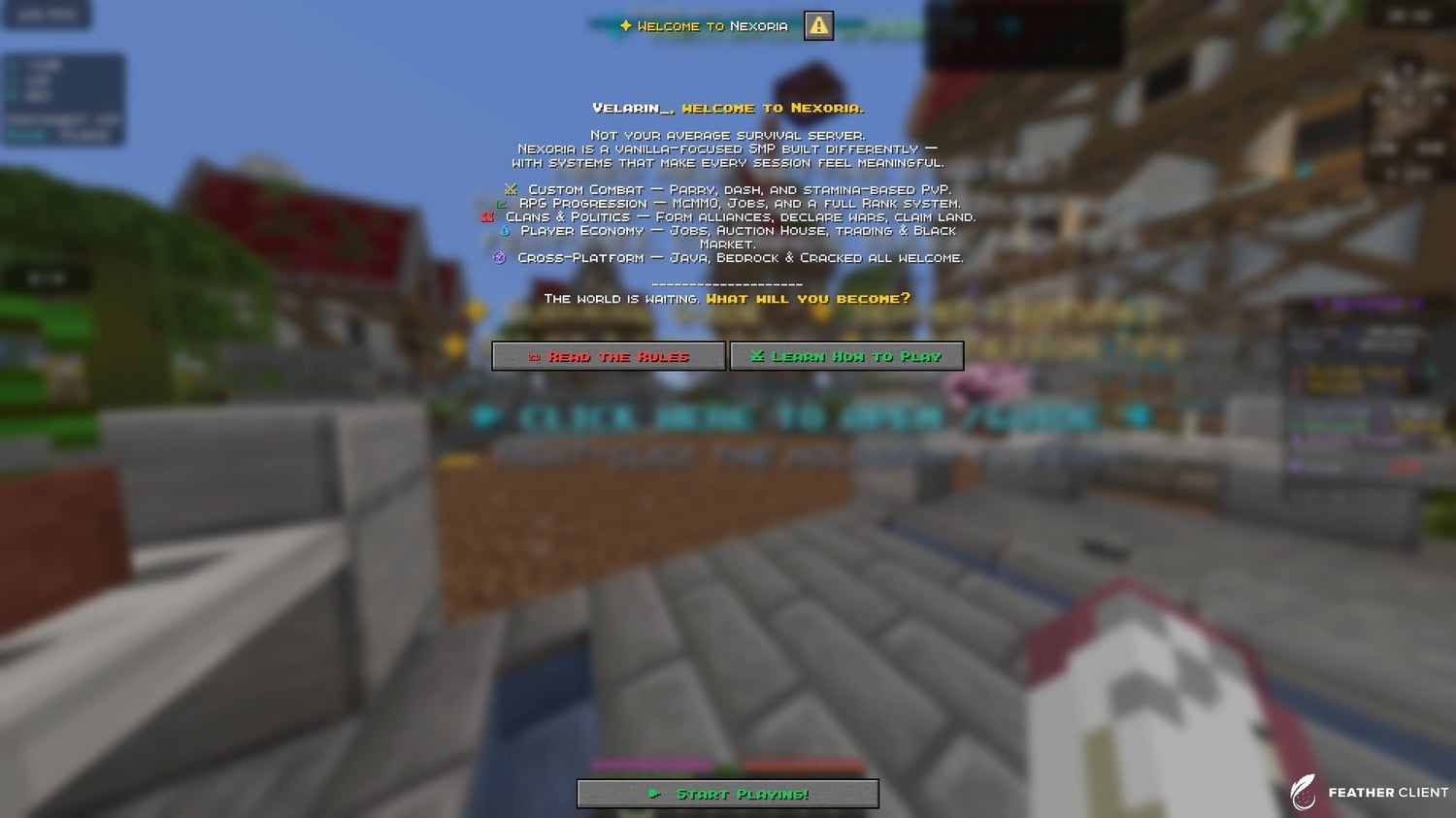 Screenshot from Nexoria Minecraft Server Screenshot from Nexoria Minecraft Server