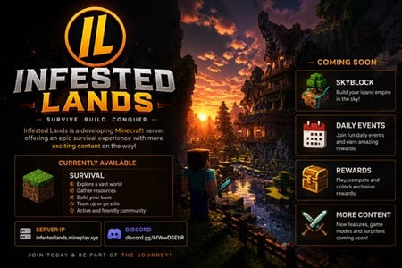 Screenshot from Infested Lands Minecraft Server