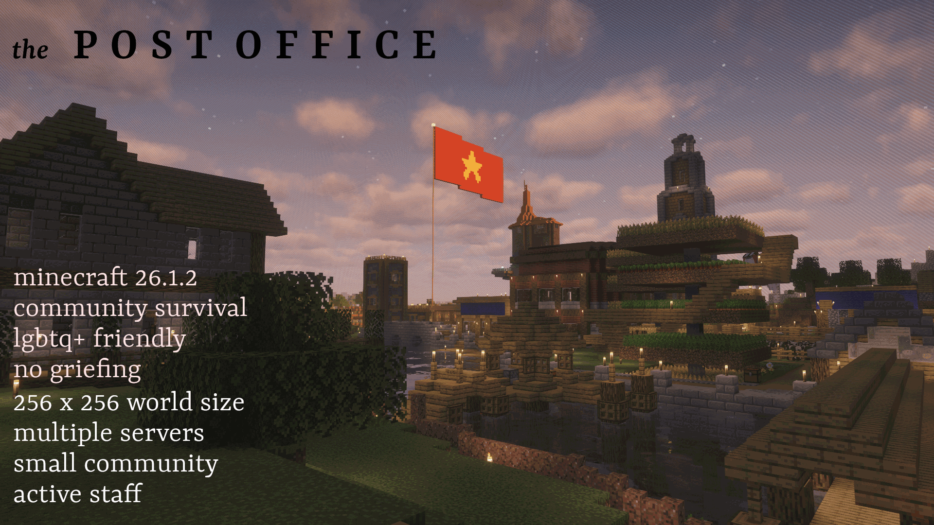 Screenshot from the POST OFFICE Minecraft Server