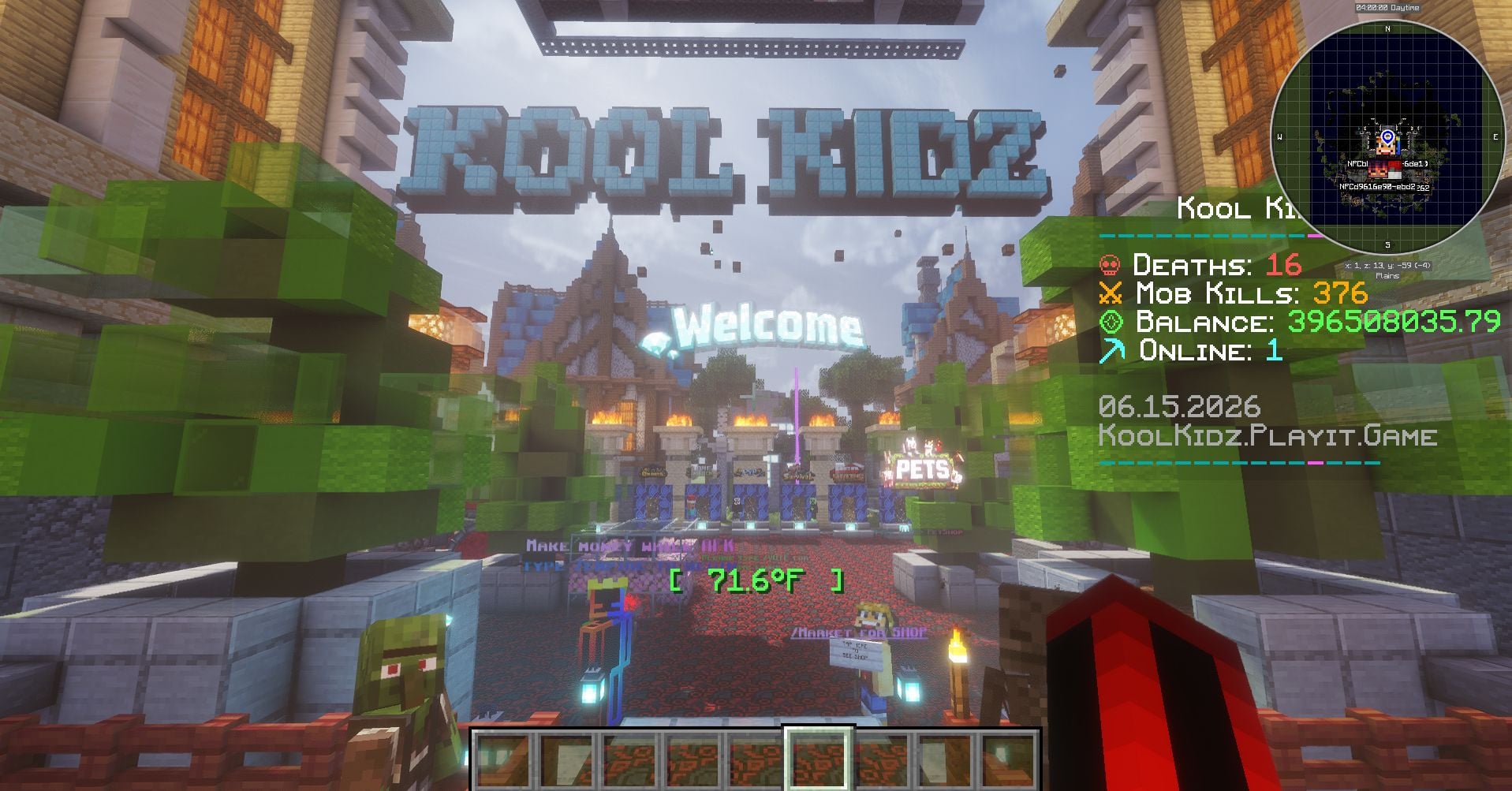 Screenshot from 𝘒𝘒𝘡 𝘚𝘔𝘗/𝘗𝘝𝘗 Minecraft Server