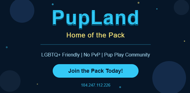 Screenshot from PupLand 🐾 | Friendly SMP | No PvP | Pup Play  Minecraft Server