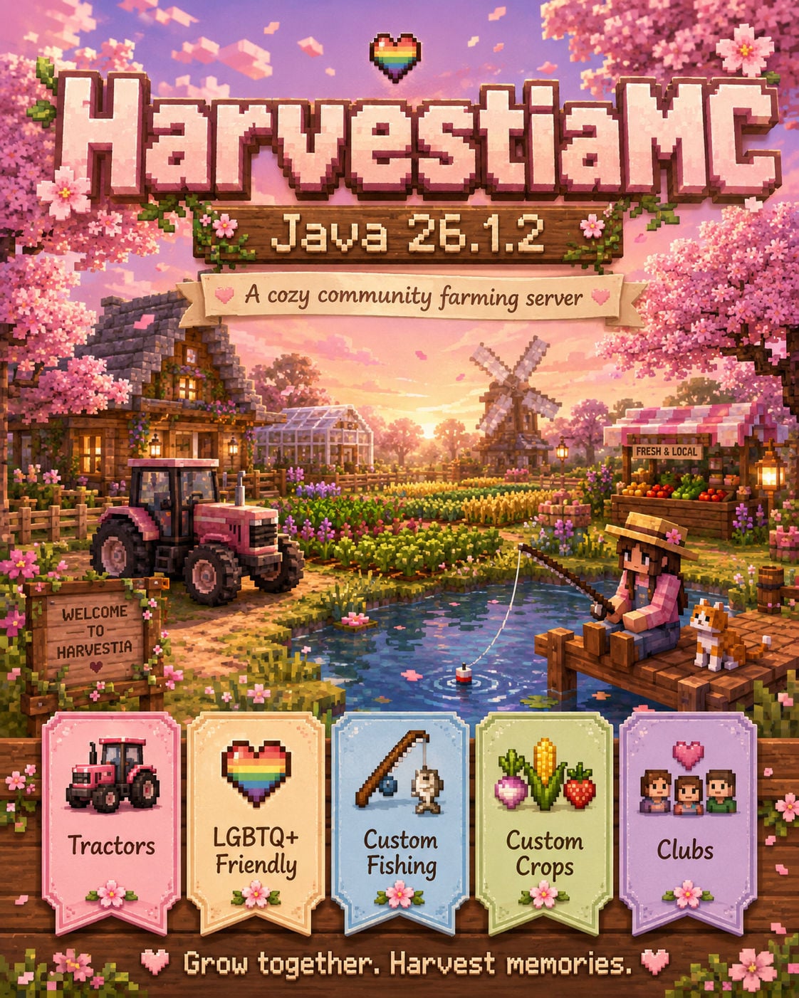 Screenshot from Harvestia MC Minecraft Server