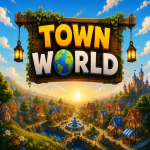 Screenshot from Town World Minecraft Server