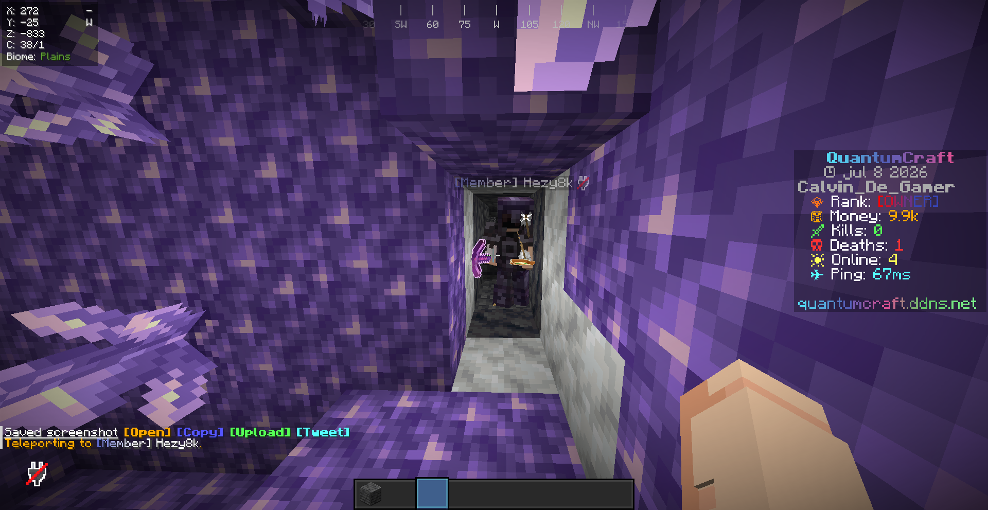 Screenshot from QuantumCraft Minecraft Server Screenshot from QuantumCraft Minecraft Server
